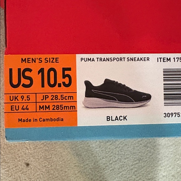 BRAND NEW W/TAGS AND BOX MEN’S PUMA SOFT FOAM SNEAKERS - Picture 5 of 5